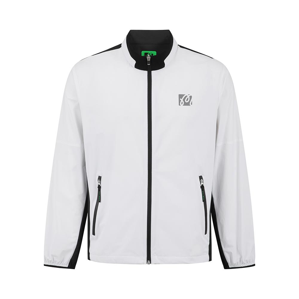 Malbon Golf Performance Nylon Full-Zip Jacket White (Man)