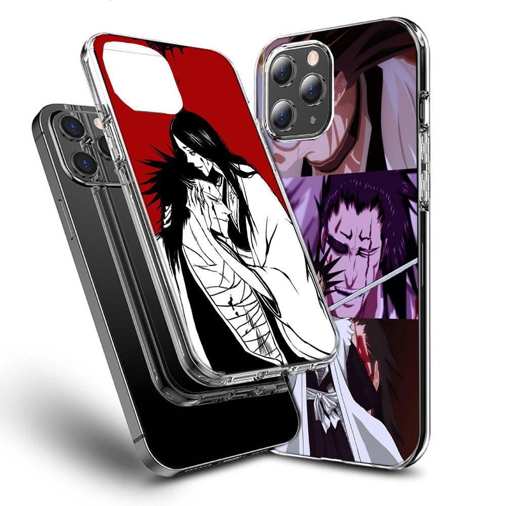 BLEACH Кемпачи Зараки Чехол для телефона Для Iphone 16E 15 Pro 14 Plus 17E 16 17 Pro Max Air 11 12 13 Mini Ударопрочный Capa Милый Cove