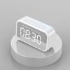 Table Clock Bluetooth Wireless Audio Mini LED Mirror Digital Alarm Clock Temperature Weekend Display Desk Clock
