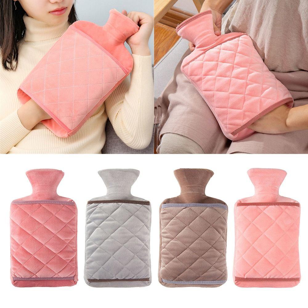 Чехол для теплой воды, утолщенный кристальный бархат, сохраняющий тепло, чехол для грелки