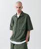 MUSINSA STANDARD [City Leisure] Cn Oversized Glass Pocket Short Sleeve Shirt [Khaki]