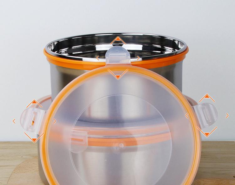 Герметичный ланч-бокс из нержавеющей стали 304 и банка для сохранения свежести для хранения продуктов и приготовления лапши быстрого приготовления