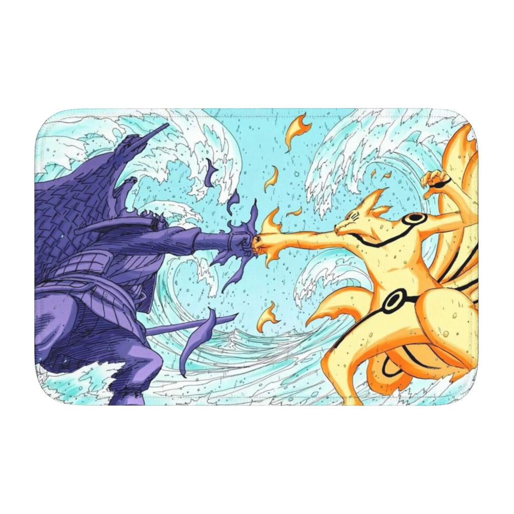 Custom Anime N-Narutoes Doormat Non-Slip Entrance Welcome Kitchen Bathroom Floor Door Mat Toilet Living Room Carpet Rug