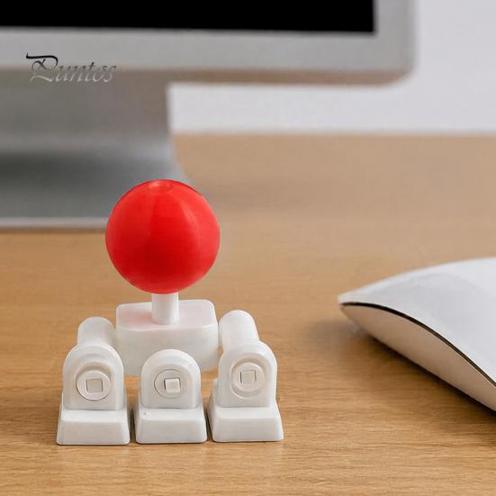 Коллекционная фигурка джойстика, колпачок клавиши клавиатуры, DIY 3D-печатный адаптер аркадного fighting stick для офисного стола, клавиши WASD, движение в игре