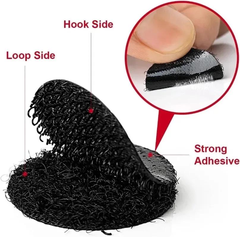 Wholesale Auto Adhesive Velcros Sewing Hook-and-loop Fastener Cable Organizer Self-adhesive Tape Attaches Double-sided Fixed DIY