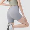 Шорты для беременных женщин, бесшовные леггинсы из трех частей с акульей кожей, летние тонкие антибликовые леггинсы для йоги