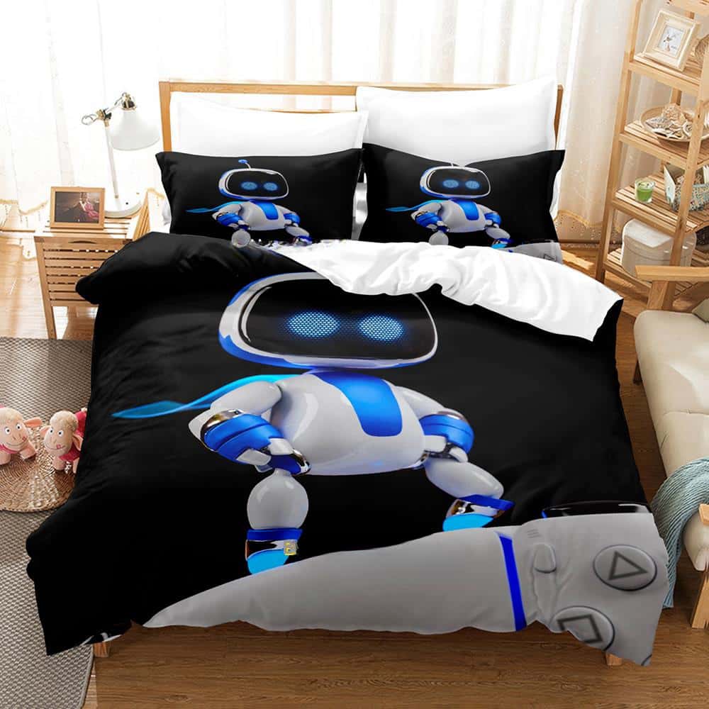 3D Print Anime Astro Bot Bedding Collection Single Twin Full Queen King Size Bed Collection Adult Kid Bedroom Duvet Cover Collections Home Textiles