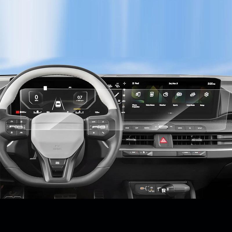 Закаленное стекло Защитная пленка для экрана Для Kia k5/Kia k4 2024 2025 12,3-дюймовый автомобильный ЖК-дисплей GPS-навигация и приборная панель противоударная пленка