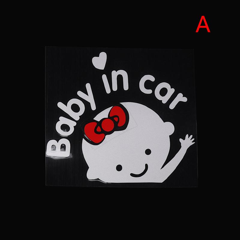 Мультяшная наклейка на автомобиль Мальчик Девочка Ребенок в машине На борту Автомобили Аксессуары Украшения Светоотражающие предупреждающие наклейки