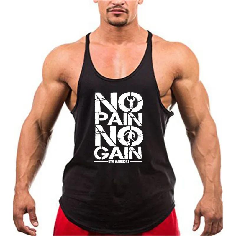 Muscleguys Мужские жилеты для бега, майки-стрингеры для бодибилдинга, спортивная одежда для зала, хлопковая майка без рукавов, летние спортивные майки, тренировочная майка