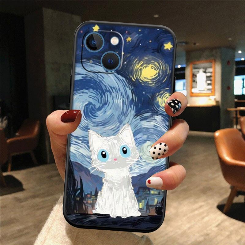 Cat Kitten Cute Shell Phone Case for Samsung Galaxy S20 S21 S22 Ultra FE Plus A21S A22 A24 A25 A26 A30 A30S A31