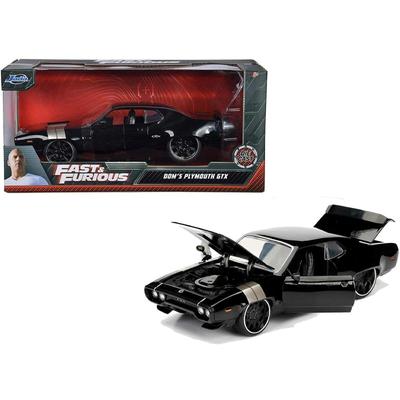 JADA TOYS Fast Furious PLYMOUTH GTX 1972 Black Dom PLYMOUTH GTX FF8 Мини-машина 98292 1/24 и Дом [Предмет]