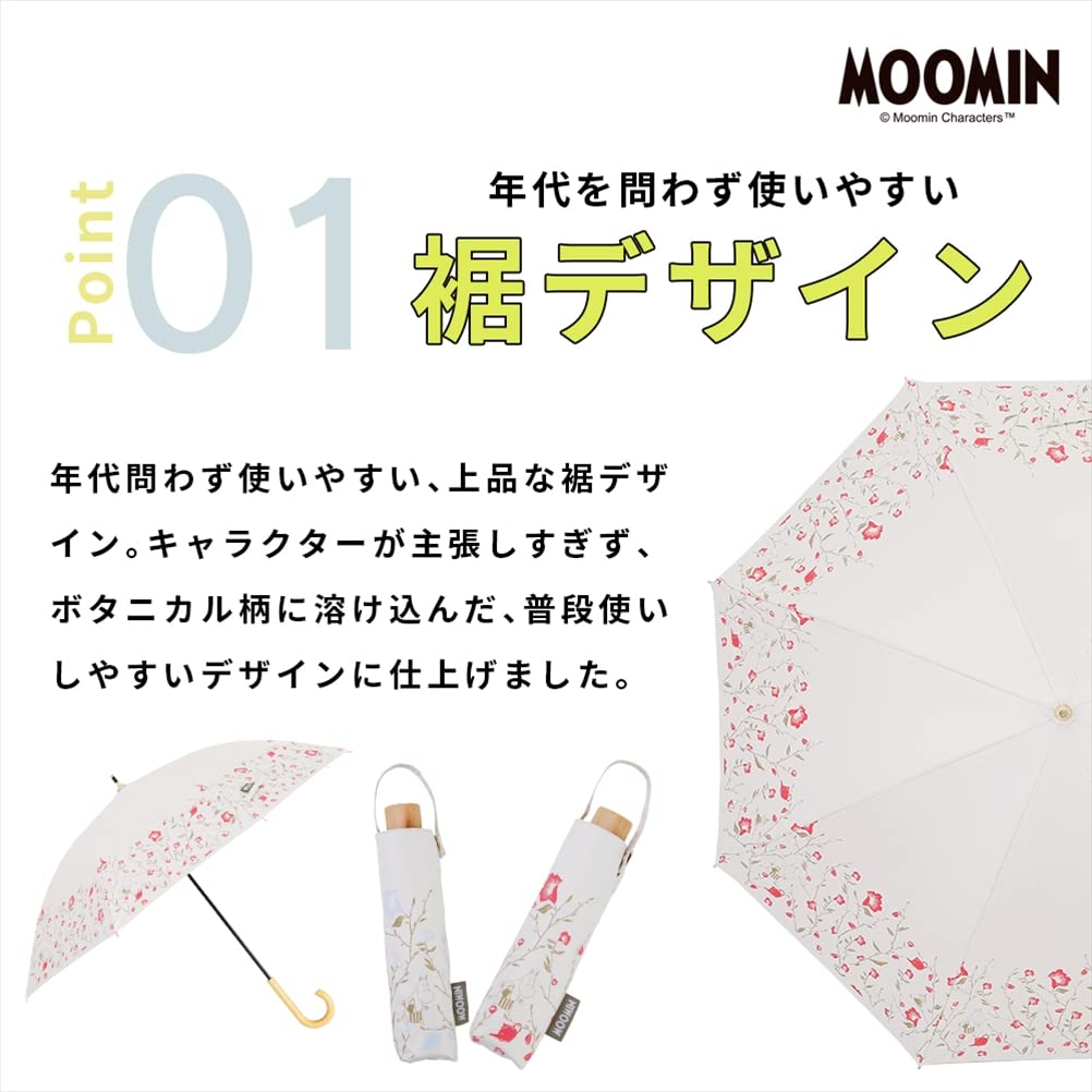 Зонтик Ogawa Moomin для защиты от ультрафиолетового тепла для солнечной или дождливой воды, подарок 56191 для женщин, 99,9% защиты, экранирующий, синий, дни, отталкивающий, подарок,