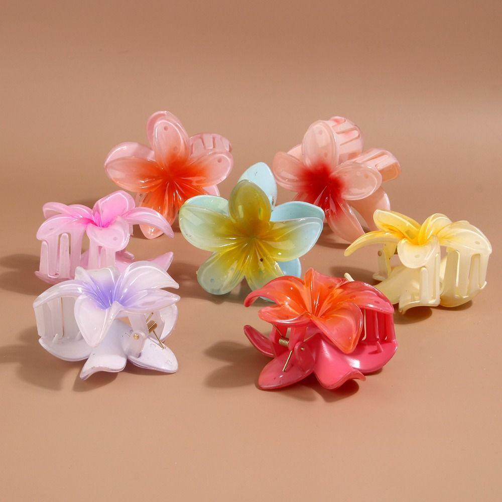 Bohemian Styling Hairpins Shark Clip Barrettes Colorful Hair Claw  Women
