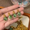 Green Agate Water Grass Three-Way Connector Set for DIY Bracelet & 108 Prayer Beads Necklace.