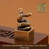 Vintage Brass Chinese Zodiac Seal Ornament Decorations Figurines Miniatures Home Decor Accessories Craft Souvenirs And Gifts