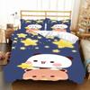 Kawaii Bubu and Dudu 3D Printing Anime Bedding Set Duvet Cover Comforter Bed Single Twin Full King Queen Size Bedding Set Kids
