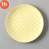 Japanese Style 8 Inch Ceramic Under Glazed Vegetable Dinner Plate Simple Dessert Plate Household Small Steak Dish Food Container