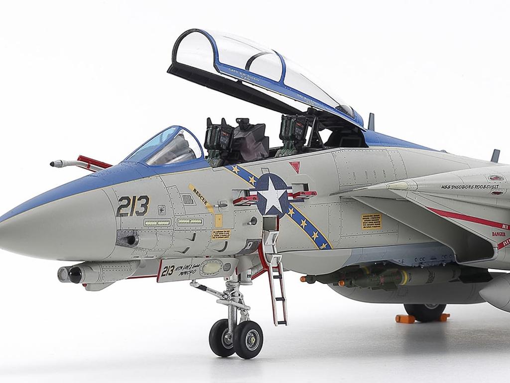 Tamiya Коллекция Warbird 95 Пластиковая модель Grumman Tomcat 60795 1/72 Нет. F-14D (Самолет)