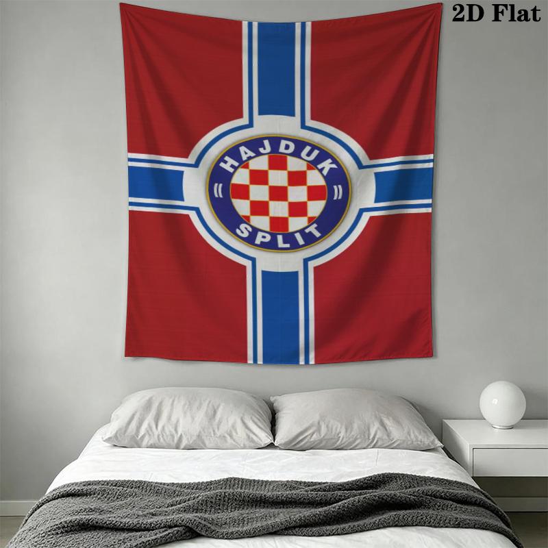 HNK Hajduk Split Wall Tapestry Aesthetic Wall Hanging Printed Fabric Blanket Decorative Tapestries for Bedroom Living Room Home Decor