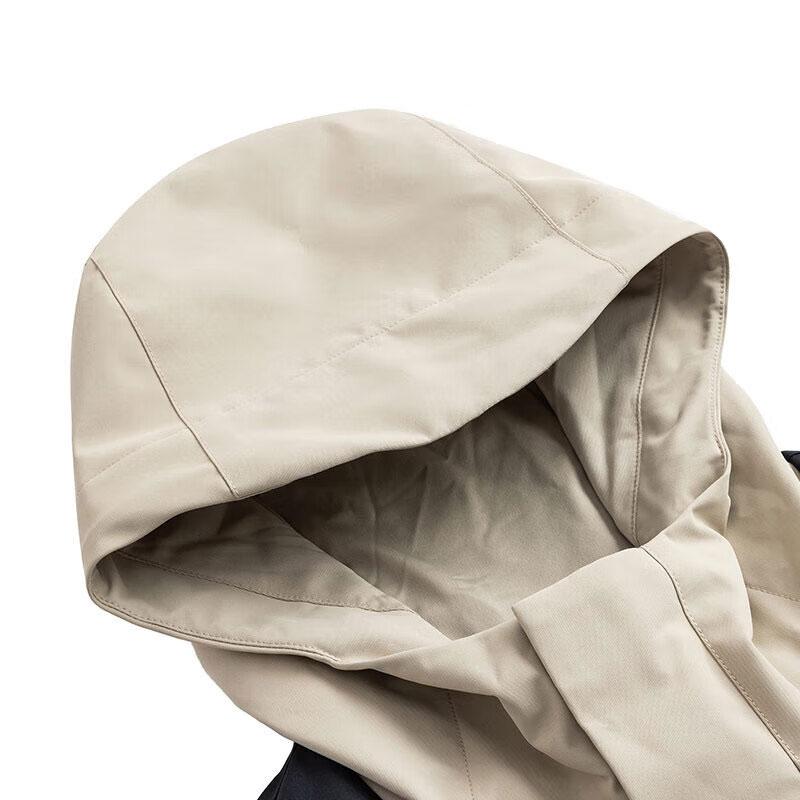 Anta Куртка спортивная мужская Outdoor Series с капюшоном из водонепроницаемой ткани с цветными блоками, слюда 152416606-1