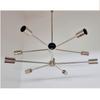 Double Wheel Chrome Light 10 Arms Pinwheel Metal Chandelier Best For Bedroom And Hallway