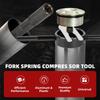 MUGE-Motorcycle Fork Spring Compressor Tool and Fork Oil Level Tool Kit for Front Suspension Repair EM1091