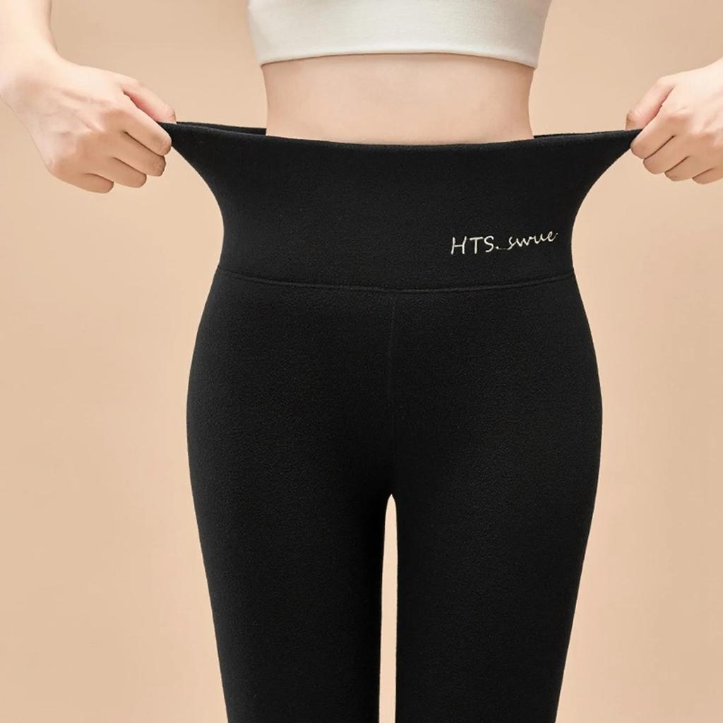 Зимние кашемировые леггинсы женские однотонные теплые леггинсы с высокой талией узкие эластичные брюки большого размера с добавлением бархата и утолщения