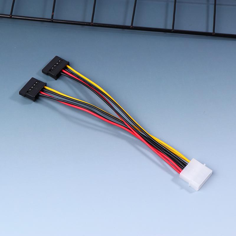 Ide Molex 4 Pin К 2 X Sata Кабель Питания Serial Ata Y Разветвитель Жесткий Диск Двойной Удлинительный Кабель Адаптер Разъем