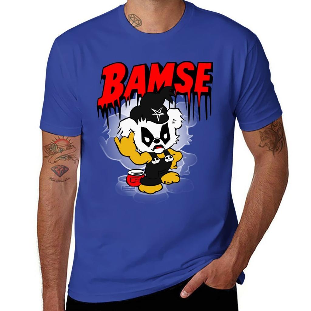 New Black Metal Bamse T-Shirt sweat shirt black t shirt workout shirts for men