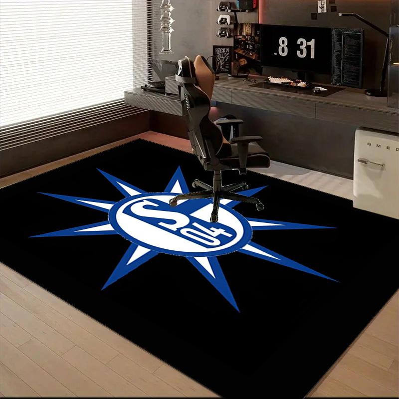 Shining Star Of Fc Schalke Rug Office Floor Mat - Machine Washable for Bedroom, bedroom, livingroom, Room Decor Fan Gifts Christmas