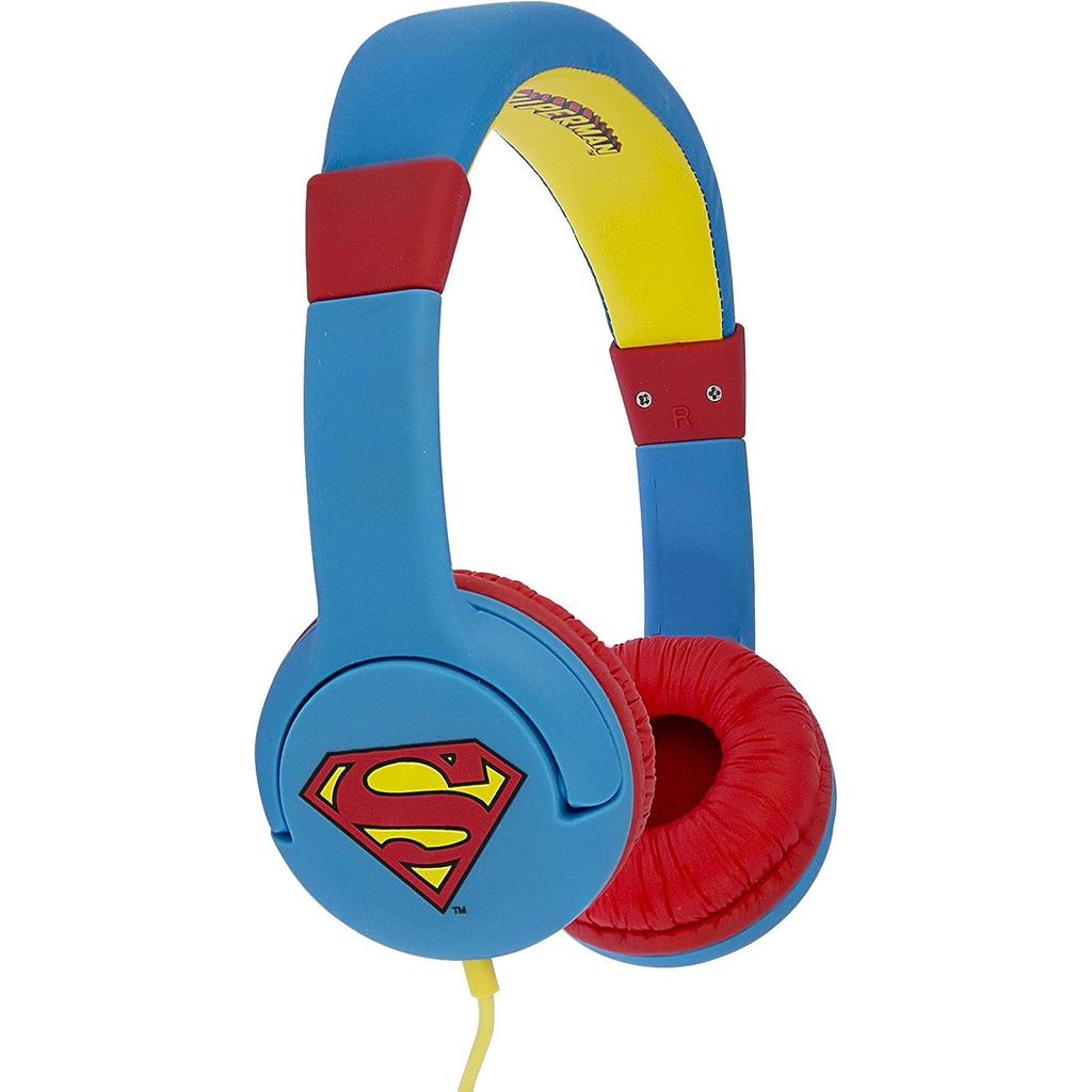 SUPERMAN Childrens/Kids Logo On-Ear Headphones