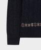 BROOKS BROTHERS Wool Cable V-Neck Sweater (Navy) (Bbwnmmf401)