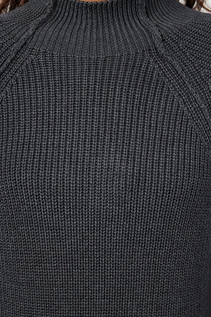 Женский модный стильный свитер из норки, более устойчивый широкий трикотаж, свитер