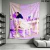 Melanie Martinez Wall Tapestry Aesthetic Wall Hanging Printed Fabric Blanket Decorative Tapestries for Bedroom Living Room Home Decor
