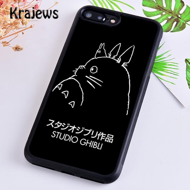 Мягкий чехол для телефона Krajews Studio Ghibli «Мой сосед Тоторо» для iPhone 14 SE 6 7 8 plus 11 12 13 pro XR XS max Samsung S21 22