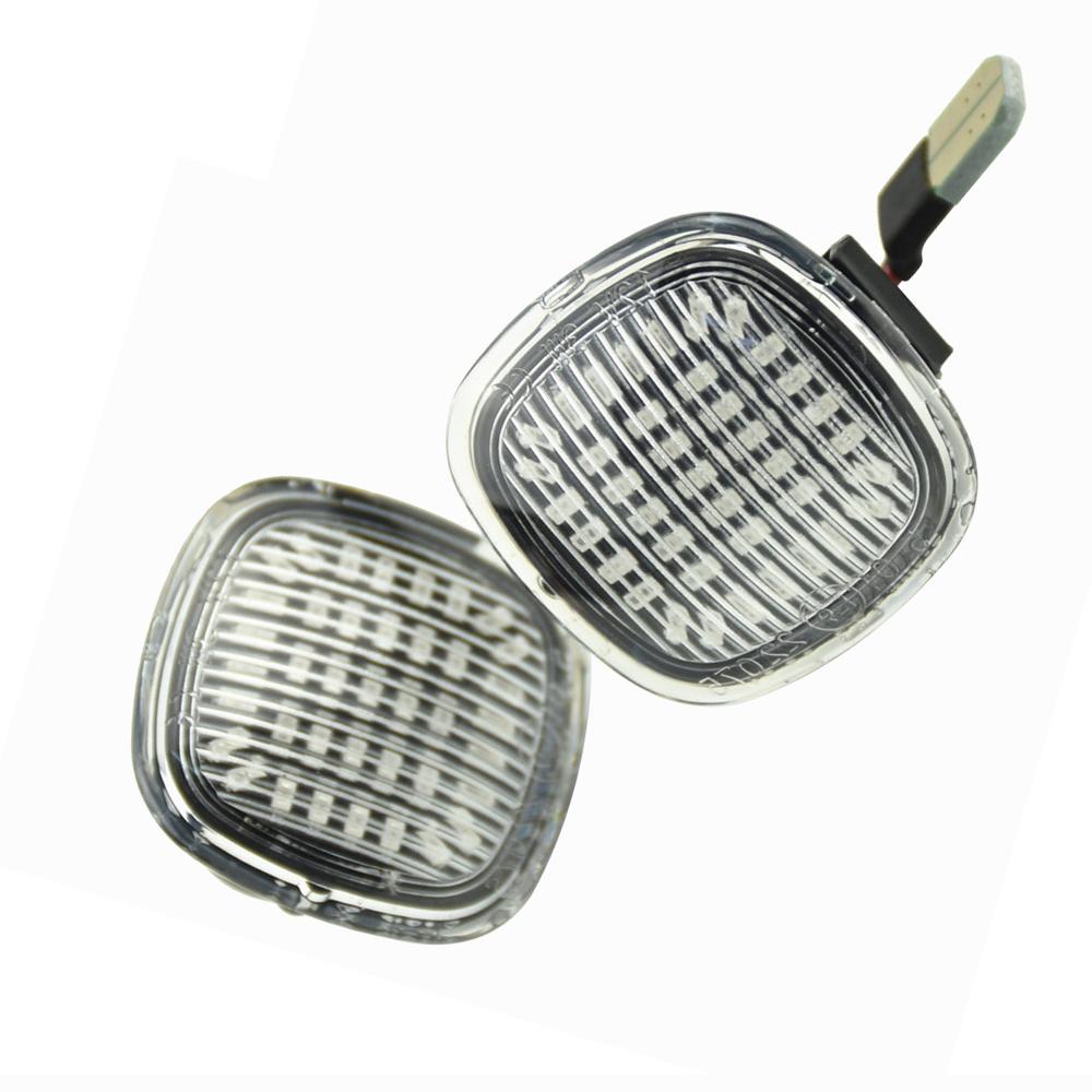 2PCS LED Dynamic Side Marker Turn Signal Light for SKODA Octavia Roomster Rapid Fabia SEAT Cordoba Ibiza Leon for A3 A4 A8