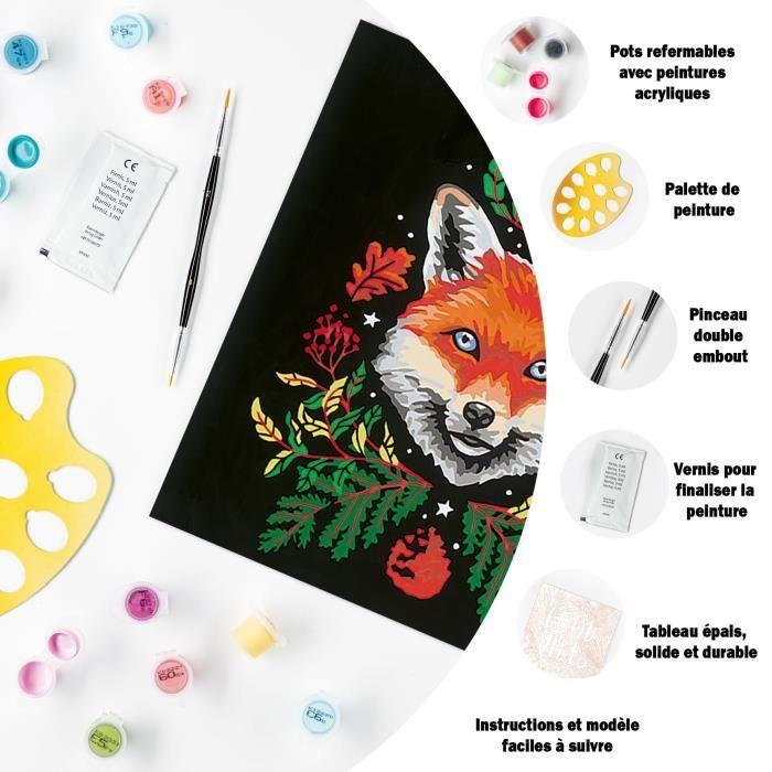 CreArt Fox / Renard 20x20 cm - format carré - Peinture par numéros – Dès 12 ans – Ravensburger - 23511