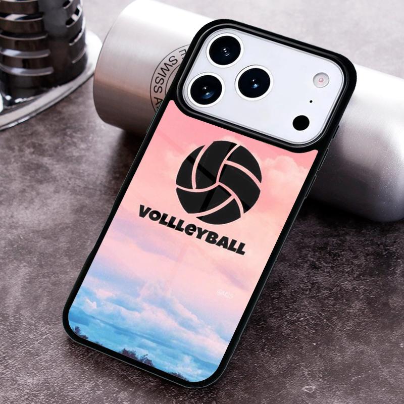 Волейбольный расписной чехол для телефона для iPhone 17, 16e, 15, 14, 13, 12, 11, Mini, Pro, MAX, мягкий силиконовый чехол