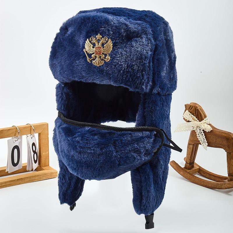 Полностью меховая уличная шляпа-фуражка, защита ушей из кроличьего меха для мужчин и женщин, советская морозостойкая однотонная универсальная шляпа в северо-восточном стиле, мас