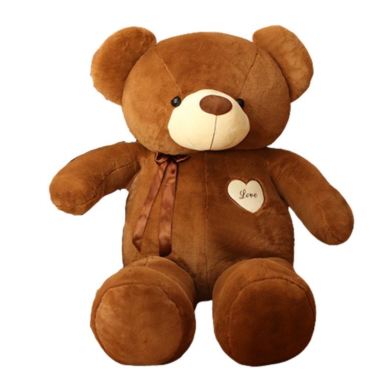 Genuine Teddy Bear Plushie With Silk Ribbon Perfect Gift For Baby Showers And Birthdays