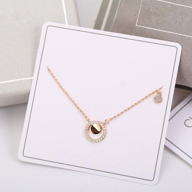 925 пробы стерлингового серебра кисточка циркон круг шарм ожерелье кулон для женщин свадьба девушки ювелирные изделия подарок аксессуары dz375