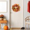 Yousheng 18 Inch Fall Wreath for Front Door Large Autumn Wreath with Artificial Pumpkins Sunflowers Maple Leaves for Thanksgiving Harvest Farmhouse