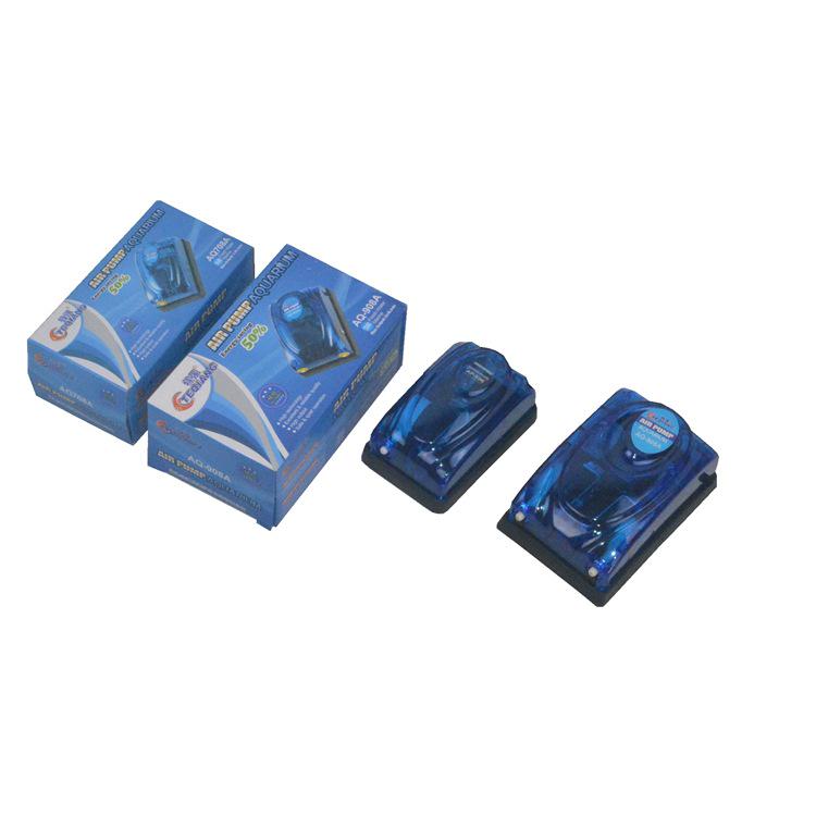 Компактный бесшумный кислородный насос для аквариума с двумя отверстиями, шлангом и диффузором