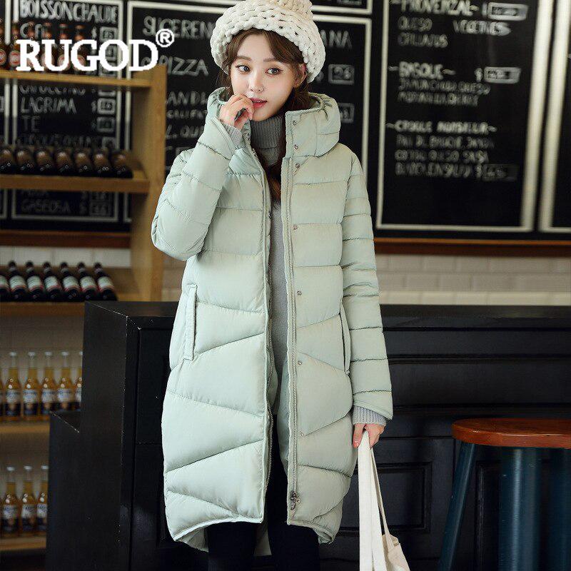 RUGOD Удлинённая женская стёганая куртка на молнии
