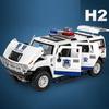 1:Масштаб 1:24 Сплав QiaoZhiBaDun H2 Модели Полицейских Машин Игрушки 6 Дверей Открываются Машины Машинки С Оттяжкой Колес Подарки На День Рождения Взрослым Детям