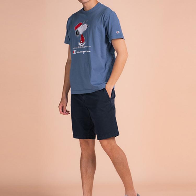 Champion x Peanuts T Shirt Men's Blue 217808-T109