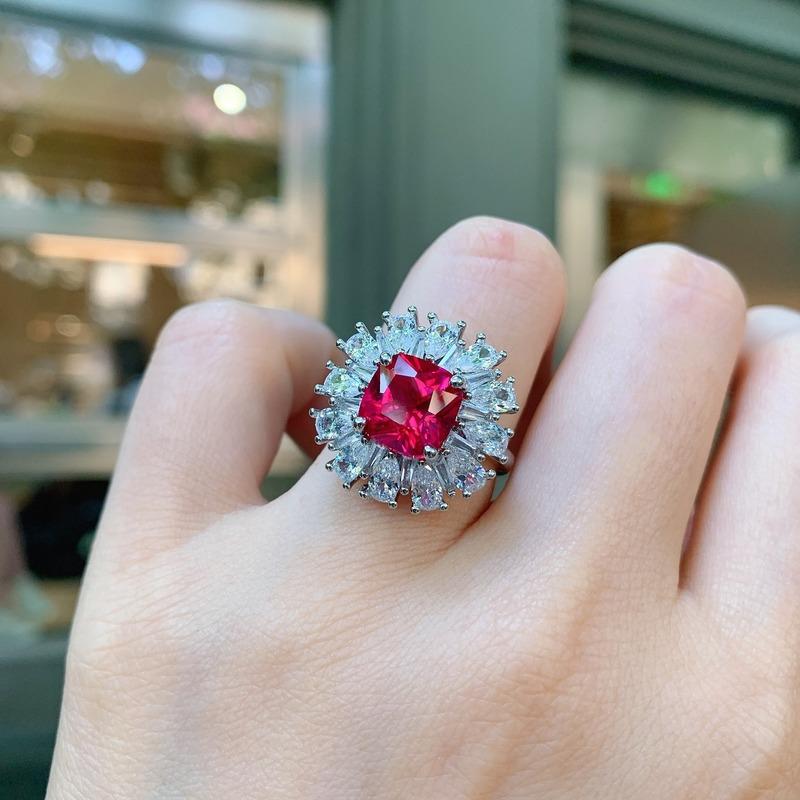 Sace Gems Классическое кольцо из медного сплава с цирконом, женские ювелирные изделия, свадебный подарок для вечеринки