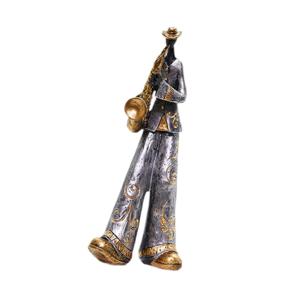 Скульптура из смолы, модель музыкального персонажа, подарок на день рождения, статуэтка музыканта для клуба, гостиной, тумбочки, книжной полки, дома