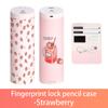 NBX Pencil Cases Fingerprint Password Lock Pencil Case Organizer Double Layer Cylindrical Cute Pen